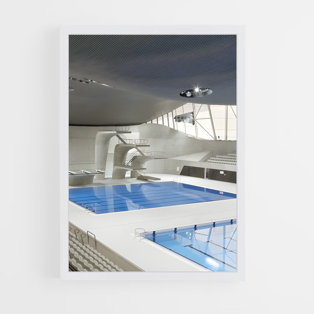 Poster Plongée Olympique – affiche Plongeon depuis une plateforme (vue 3)